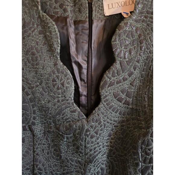Luxology cocktail dress women's size 2 Deep Green Color - Picture 3 of 12